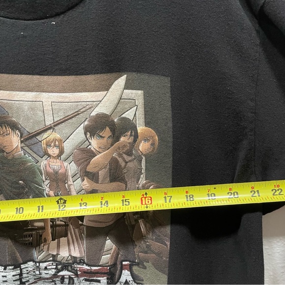 Attack On Titan Ripple Junction Season 3 Promo T-Shirt Adult Size Black Size XL - Picture 10 of 12